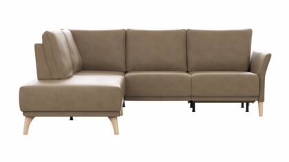 Ecke links, 2-Sitzer, Armlehne verstellbar (manuell), Relaxfunktion (motorisch)