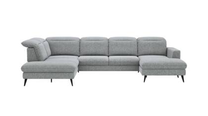 Ecke links, 2,5-Sitzer, Longchair rechts, Kopfteil/Sitztiefe verstellbar (manuell)