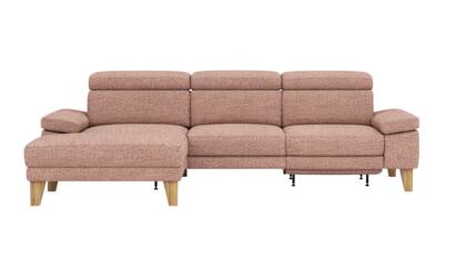 Ecksofa Hudson - Longchair links mit 2,5-Sitzer, inkl. Kopfteil/Armlehne verstellbar und Relaxfunktion (motorisch), Stoff, Kupfer na Polsterecke Hudson  kupfer masterbild 141832 small | Homepoet