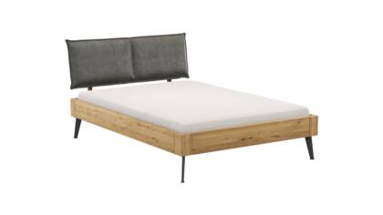 Bettgestell 1660 - Liegefläche ca. 140x200 cm, Wildeiche massiv, geölt na Bett 1660 masterbild 129427 small | Homepoet