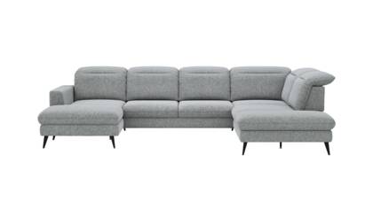 Longchair links, 2,5-Sitzer, Ecke rechts, Kopfteil/Sitztiefe verstellbar (manuell)