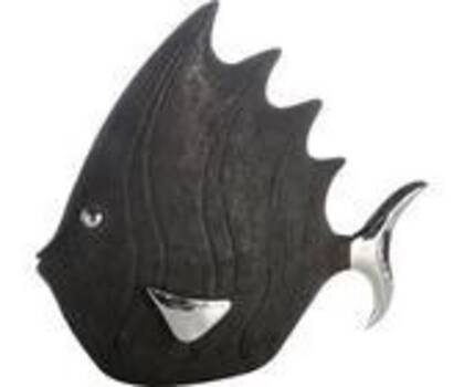 Dekoobjekt Fisch - BH ca. 36x33 cm, Schwarz dekoobjekt fisch 15945 masterbild small | Homepoet