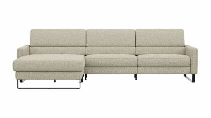 Longchair links, 3-Sitzer, Rückenlehne verstellbar (manuell)