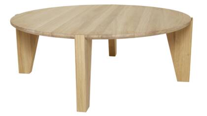 Couchtisch Cono - DH ca. 90x42 cm, Eiche massiv Bianco co 25 couchtisch cono rund eiche bianco fs 01 001 small | Homepoet